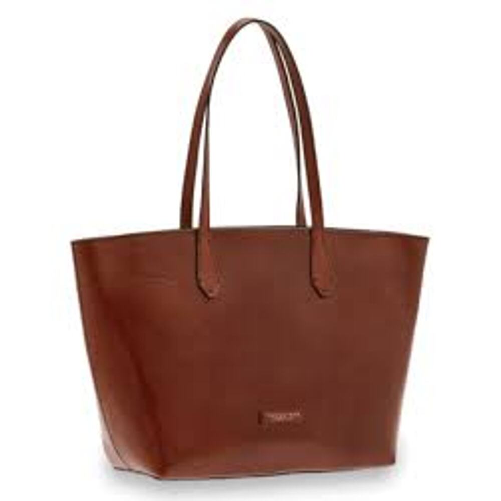 THE BRIDGE Firenze 1969 Guelfa Shopper Bag Purse Tote Cognac Leather